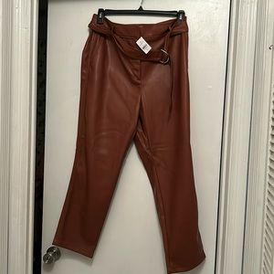 Loft pleather pants in size 14